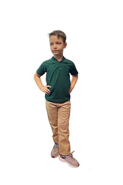 NOBLE STORE Παιδικό μπλουζάκι με γιακά πόλο και κοντά μανίκια