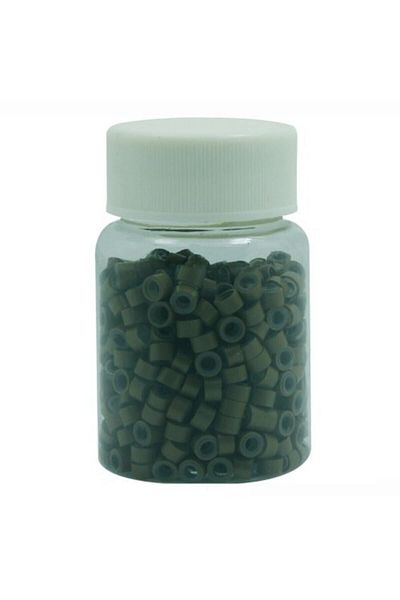 CLARİS Silicone Hair Care Beads 500pcs Milk Coffee