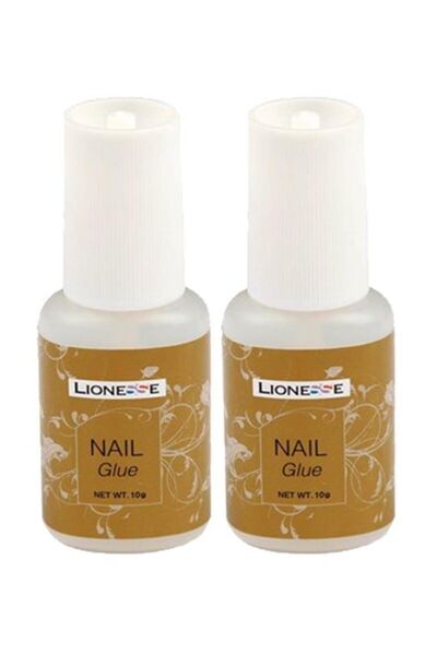 Lionesse Fırçalı Takma Tırnak Yapıştırıcı 10 g X2