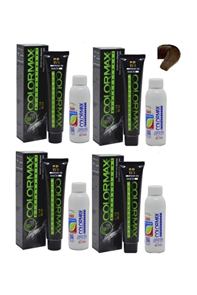 Colormax 7.11 Yoğun Küllü Kumral + Oksidan Krem 90ml 4'lü
