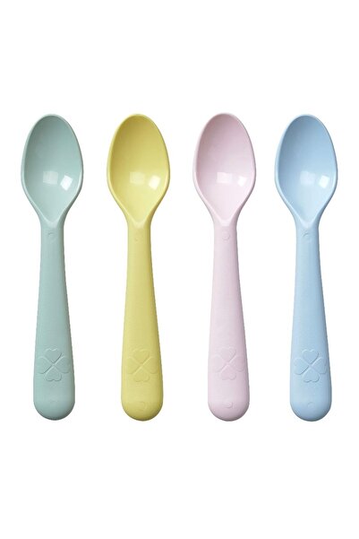 IKEA Kalas Çocuk Kaşık Seti, Pastel Tonlar Kaşık Seti, Çok Renkli Kaşık