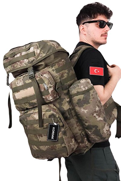 KORDAK Kamuflaj Askeri Çanta - Dağcı Kamp Çantası