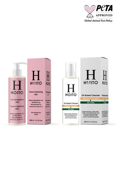 Hoito Çift Aşamalı Temizlik-Hoito Oil Based Cleanser Vitamin C Complex & 4C C...