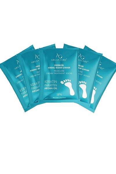 Argan Cure X5 Pieces Cream Foot Mask and Care Socks