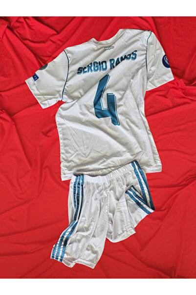 bergibo SERGIO RAMOS ALT ÜST ÇOCUK ÜNİ FORMA TURKUAZ BEYAZ