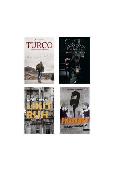 hayykitap Hayata Dair Set - 4 Kitap / Turco - Pi Cemiyeti - Likit Ruh - Siyah...