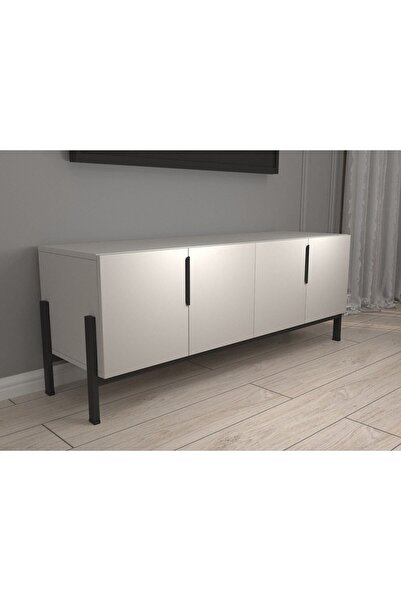 yapı ustam Mdflam Tasarım Tv Ünitesi Gri Konsol Tv Ünitesi 142x36x55h Cm