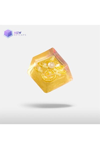 New Keycaps Fruit-lemon (limon) Tasarım Esc Mekanik Klavye Tuşu Artisan Keycaps