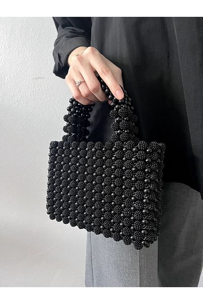 BEYBACO BLACKET PATTERNED PEARL BAG - Geantă de perle - Geantă de perle - Geantă de mărgele - Geantă de mărgele de perle
