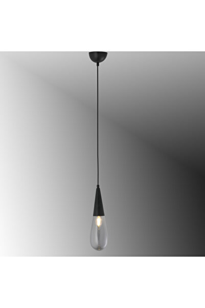 TT AYDINLATMA TT023-1-YTK-FULL-SY TT Ayd Damla Modeli Mat Siyah Yatak Başlık - Banyo Avizesi