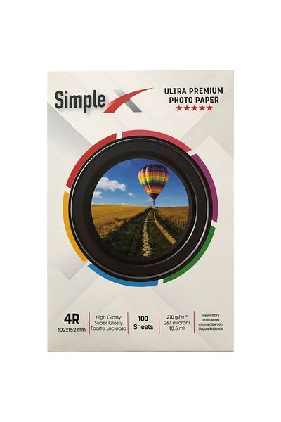 simplex 10x15 Glossy 270 g Photo Paper of 100