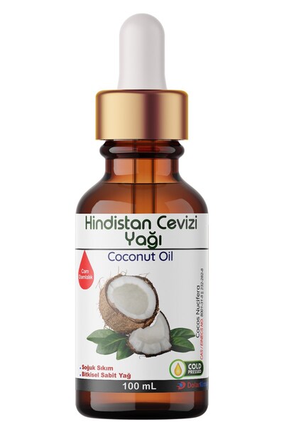 Dolar Kimya Hindistan Cevizi Yağı - 100 mL (Soğuk Sıkım Bitkisel Uçucu Yağ,Bu...
