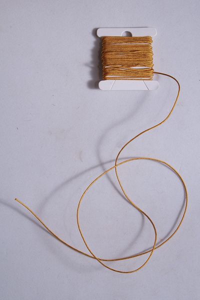 Eskişehir hobi sanat 0,8 mm 3 μέτρα καθαρό χρυσό κίτρινο χρώμα Λεπτό κορδόνι αλεξίπτωτου Macrame βραχιόλι κολιέ κοσμήματα σχεδίασης κορδόνι