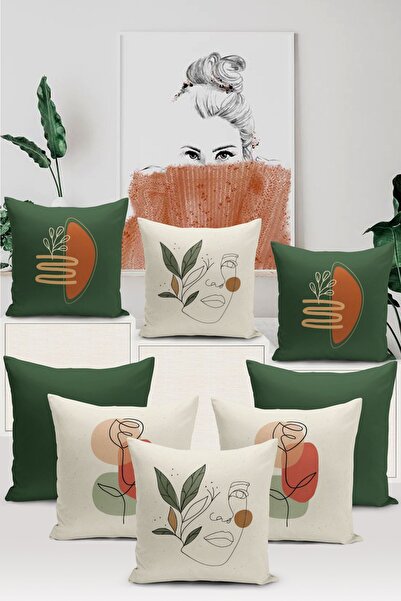 Bertille Home Мінімалістична серія з 8 предметів з цифровим друком Набір чохл...