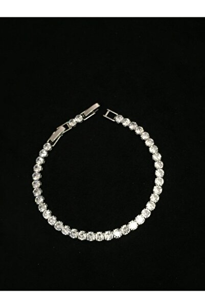 MEG'S STORE Orijinal Çelik Zirkon Taşlı Su Yolu Bileklik Kararmaz