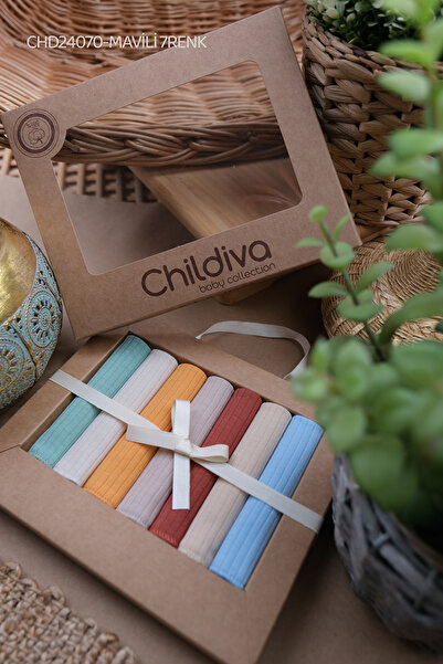 Childiva Özel Seri 7'li Bebek Ağız Silme Mendili