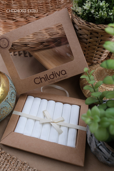 Childiva Özel Seri 7'li Bebek Ağız Mendili