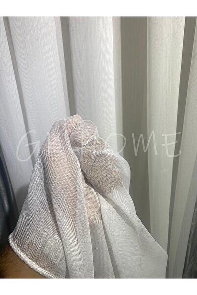 SAYDEMİR HOME Bambu Düz Tül Perde Kırışmaz Salon Tülü 1/3 SIK PİLE