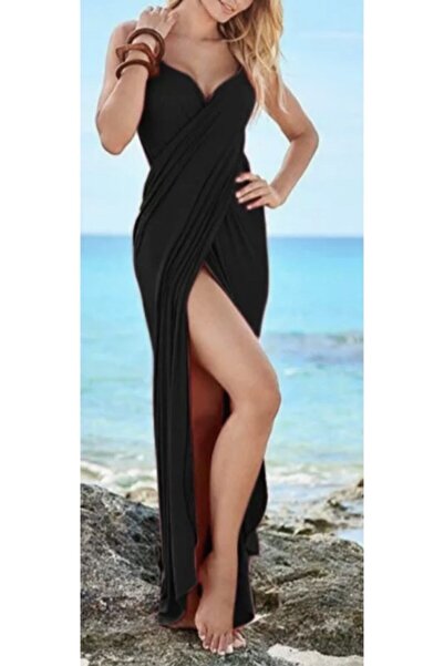 angel stayl Kadın Siyah Pareou