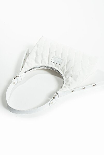 İAMBTŞY Kadın Şık Tasarımlı Kapitone nakış işlemeli pamuklu baget çanta