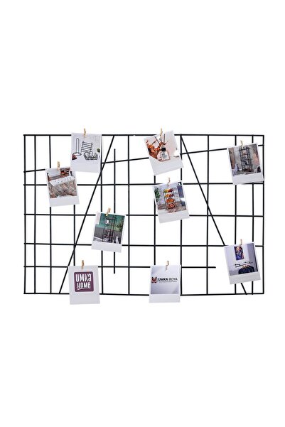 UmkaHome Umka Fotoğraf Askısı Tel Duvar Panosu Metal Pano Not Anı Çerçevesi , Fotoğraf Panosu