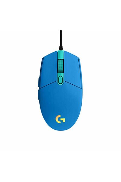 logitech ماوس الألعاب لوجيتك G203 لايت سينك، إلومينير آر جي بي، يو إس بي (ألباسترو)
