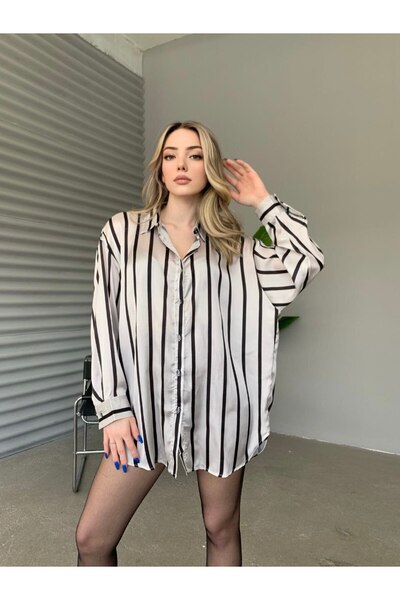 BAJAR Satin Striped Shirt