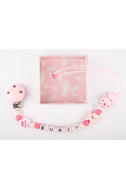 MİNİK ADIMLAR Minik Adımlar/ Isimli Emzik Zinciri / Emzik Askısı / Burcu