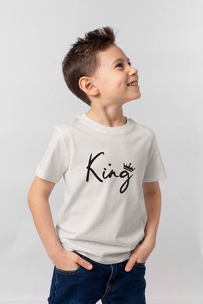 Let's Wear Μπλουζάκι για αγόρι με στάμπα King