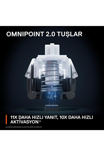 SteelSeries Apex Pro Tkl Wireless (2023) Mekanik Oyuncu Klavyesi - Ingilizce Q