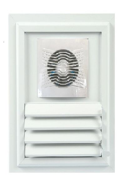 ERFUR 35X45 Aluminum Movable Surface Bathroom WC Grille With ASPIRATOR - FAN