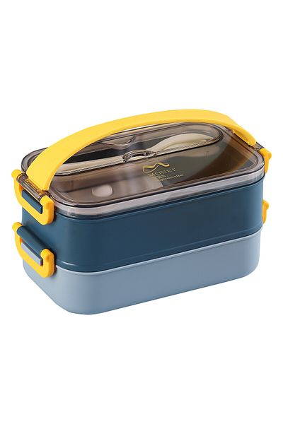 Vagon Steel Lunch Box Lunch Box Stainless 1500 ml Xc-465 (Mixed Color 1 Piece)