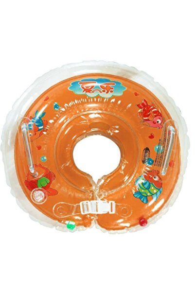 Genel Markalar Turuncu Bebek Yüzme Havuz Boyun Simidi, güvenli ve konforlu yü...