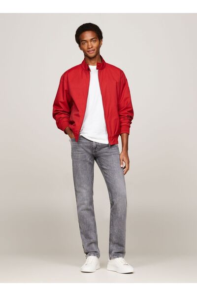 Tommy Hilfiger Erkek Pamuklu Normal Bel 5 Cepli Düğmeli Gri Jeans MW0MW35716-1B2