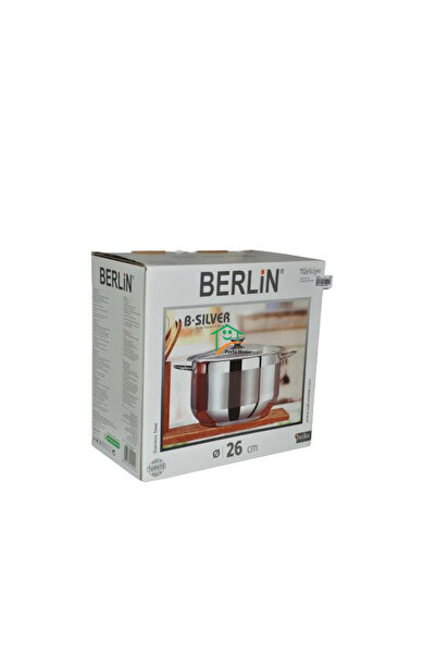 Berlin Tutku Berlin Silver 26x16 cm Derin Çelik Tencere
