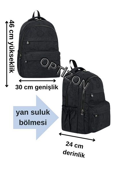 BEGATİ ÇANTA Crinkle Waterproof Fabric Extra Light Unisex School Backpack