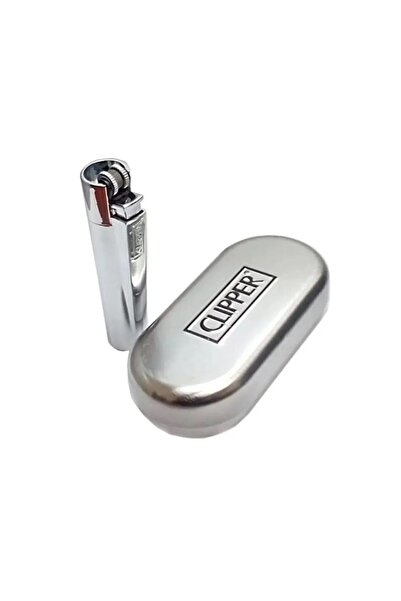 Gülay AVM Clipper Kişiye Özel Isim Baskılı Kutulu Metal Renk Clipper Çakmak Özel Kaliteli Gly- 202 Metal