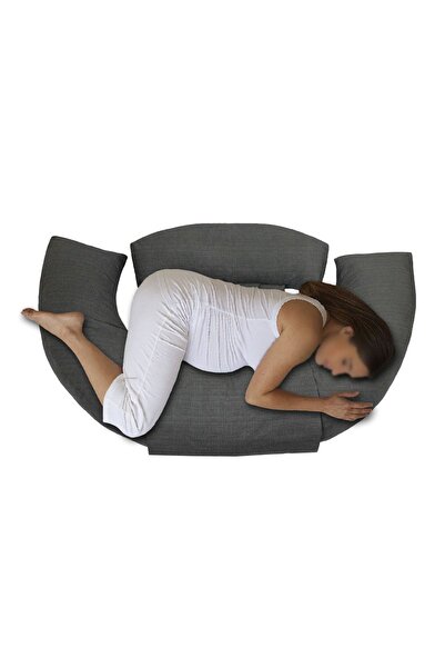 dikeb Gri Hamile Yastığı