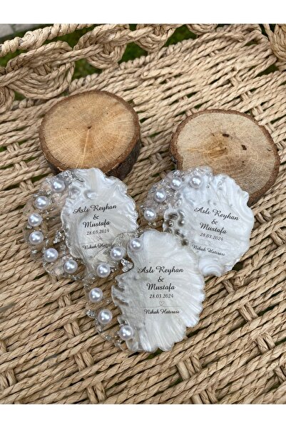 TURKAFONE Epoksi Magnet Gümüş 10 Adet Düğün,söz,nişan,nikah,kına Organizasyon...