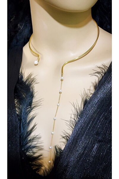 WONDER TOUCH Inci Choker Kolye,metal Tasma Kolye,altın Kaplama Tasarım Choker Kolye,sevgililer Günü,şık