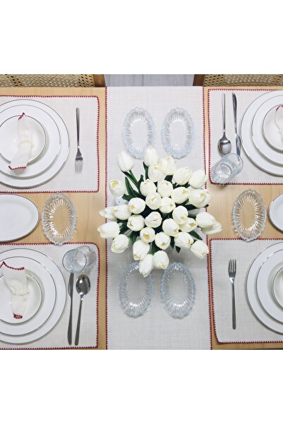 UKC Etamin Işlemelik Runner - 35x140 Cm