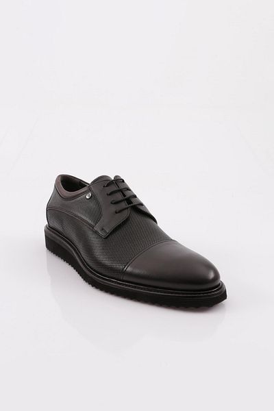 DGN Men's Eva Sole Shoes Genuine Leather Black 4541026102