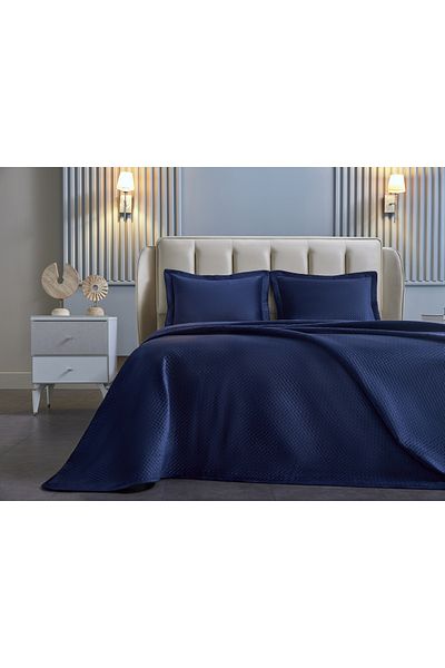 Doqu Home Napoli Double Bedspread - Navy Blue