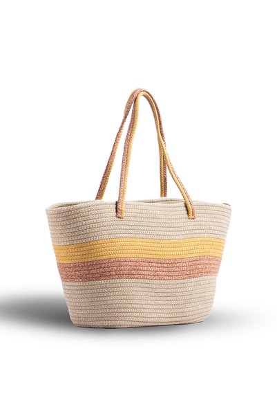 KAAN HOME VeGan Jute Straw Look Beach BaG - Shoulder BaG