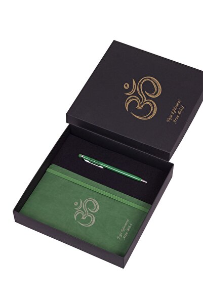 Kitaplı Hediye Yoga Eğitmenine Ajanda Kalem Hediye Seti / Kişiye Özel Hediye ...