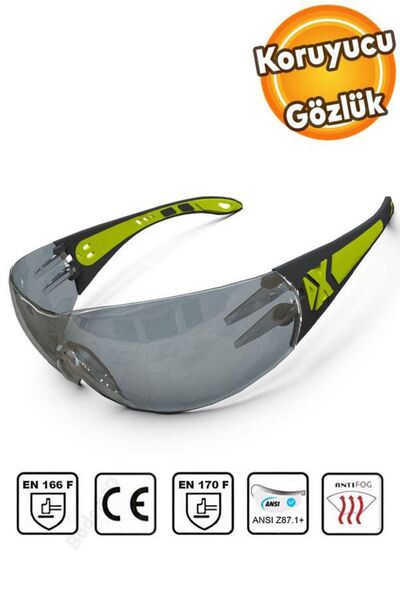 Badem10 Work Security Safety Goggles Protective Uv Proof Anti-Fog Glasses Smoked Silicone Earmuff Goggles