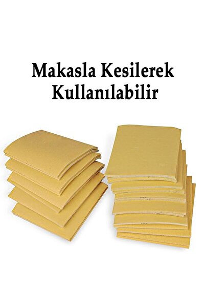 Badem10 Ahşap Sünger Zımpara Kağıdı Mutfak Banyo Bulaşık Süngeri Bant Kağıt Süngerli Zımpara 1 Metre 120 Kum