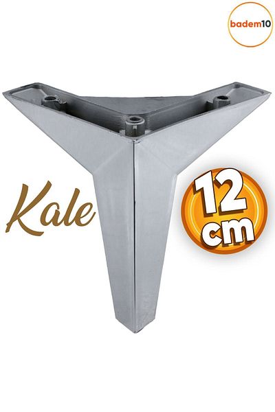 Badem10 Castle - Furniture Sofa Coffee Table Tv Unit Seat Leg 12 cm Chrome Color Base Legs