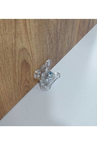 ARON Mobilya Köşe Birleştirme T Bağlantı Elamanı Çektirme Şeffaf %100 Kırılmaz (10 Adet)