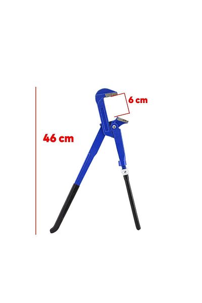 Badem10 Tongs Pipe Wrench 1.5'' Spanner 6 cm Mouth 46 cm Length Multi-Purpose Wrench Disassembly Clamping Holding